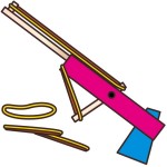 割り箸鉄砲作り方　簡単な工作　ゴム鉄砲の的の作り方＆楽しい遊び方