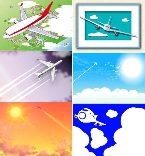 美しい花の画像 Hd限定飛行機 イラスト 簡単 左向き