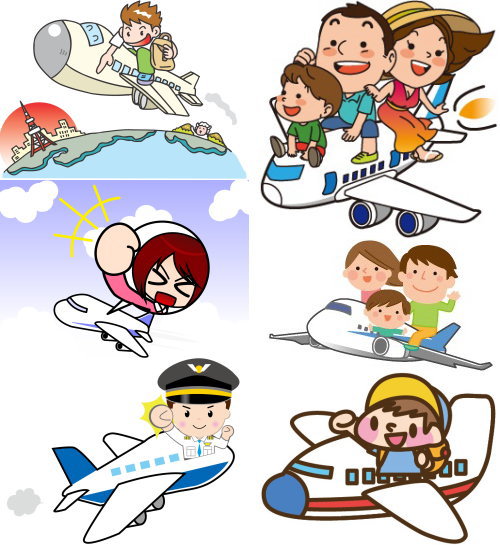 かわいい 飛行機 イラスト 右向き Magandaku Com