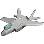 折り紙　Ｆ３５　折り方　ジェット戦闘機ライトニングⅡの作り方